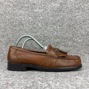 ✅Earth Shoes Gelron 2000 Tassel Kiltie Moc Toe Loafers Brown Womens 8.5 Comfort